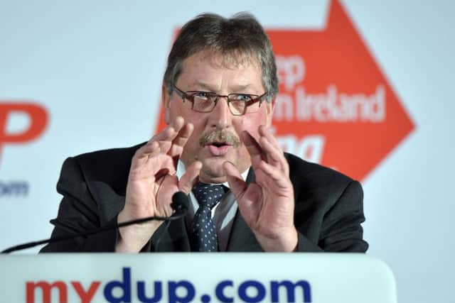 Sammy Wilson said the EU was 'trying to cause as much disruption as possible'