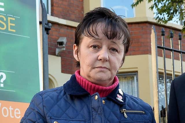 Michelle Williamson who lost her mother and father in the Shankill bombing. Photo: Presseye.com