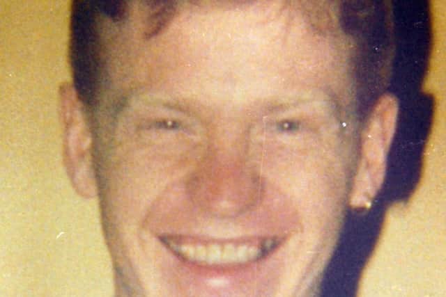 Martin Moran who was shot and killed by the UFF on Donegall Road on 23/10/1993. Pacemaker Press