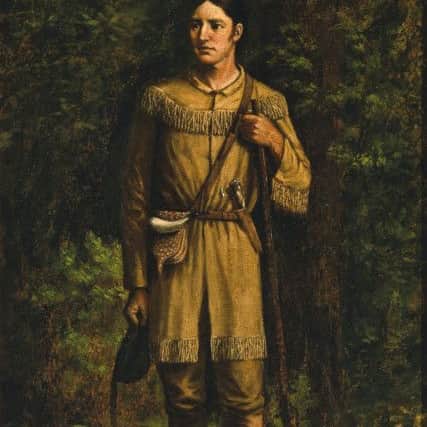 Davy Crockett. Painting by William Henry Huddle, 1889