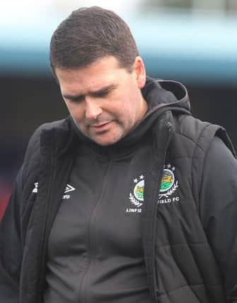DISAPPOINTED . . . 

Linfield manager David Healy hopes his side can bounce back quickly from defeat to Ards at the Bangor Fuel Arena on Saturday.