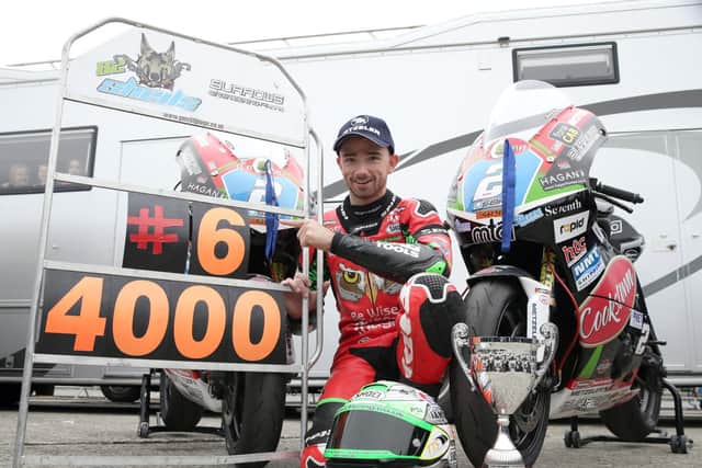 Glenn Irwin at the Sunflower Trophy races on Saturday.