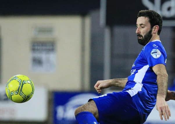 Dungannon Swifts' Johnny Lafferty. Pic by Pacemaker.