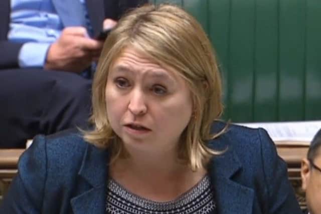 Secretary of State for Northern Ireland Karen Bradley during yesterdays long debate in the House of Commons