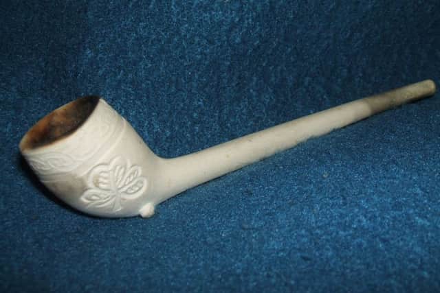 An example of a pipe used in Ireland by smokers during the Great Irish Famine