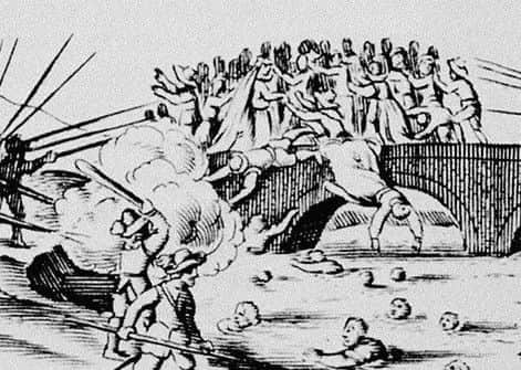 An artist's impression of the 1641 massacre