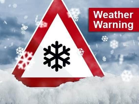 The Met Office issued the warning on Friday.
