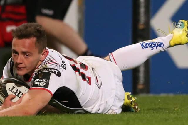 Try for Ulster's Michael Lowry
