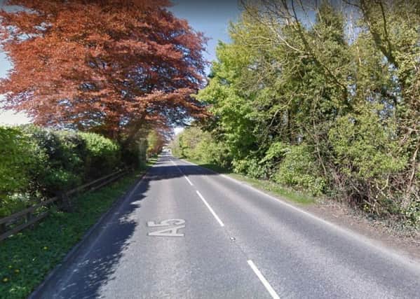The Beltany Road (A5). Image from Google