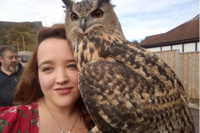 Krystal Allen is a volunteer at the World of Owls sanctuary.