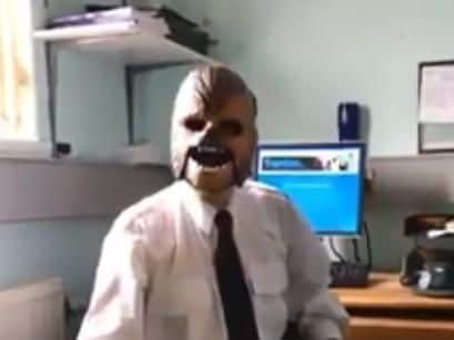 PSNI Constable, Chewbacca the Wookie.