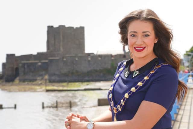 Carrickfergus woman Lindsay Millar, Mayor of Mid and East Antrim, has had a busy few months, writing a university dissertation while performing her mayoral duties.
