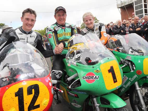 Maria Costello finished third in the 2016 Senior Classic TT behind race winner John McGuinness and runner-up Dean Harrison.