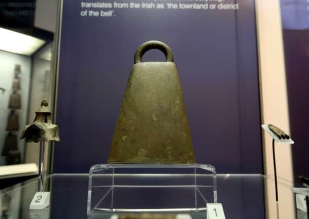 The Ballyclog bell is on display in the Ulster Museum.