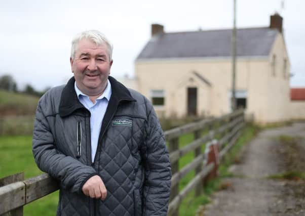 Balfour Hoey at the home of his late grandfather John Balfour, who was one of the first soldiers to be resettled on Cleenish Island in Co Fermanagh after returning home from the First World War. Pic: Niall Carson/PA Wire