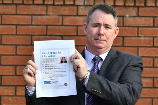 Detective Chief Inspector Geoffrey Boyce, the senior investigating officer in the disappearance of Saoirse Smyth, has appealed for witnesses to come forward.
 Pic: Colm Lenaghan/Pacemaker