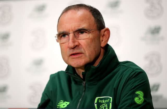 Republic of Ireland manager Martin O'Neill. Niall Carson/PA Wire.