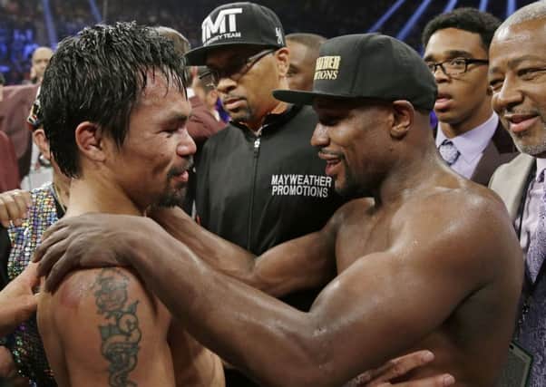 Manny Pacquiao and Floyd Mayweather Jr