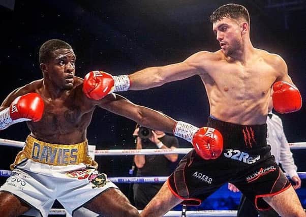 Jack Catterall in action against OHara Davies