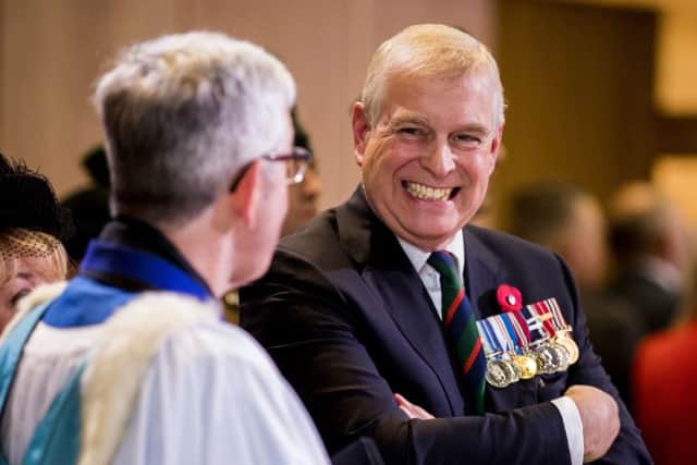 The Duke of York attended the Armistice Day service at St Annes Cathedral in Belfast