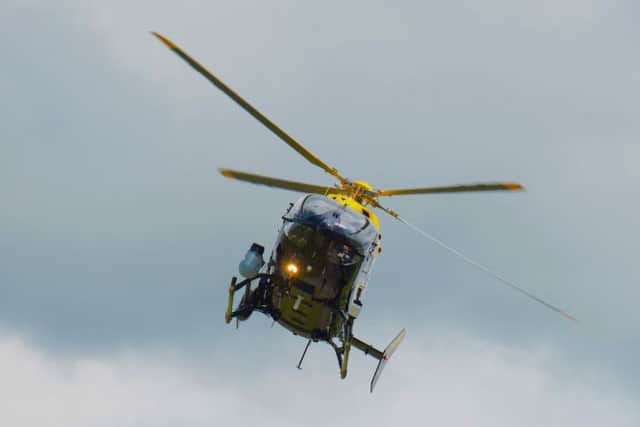 The PSNI helicopter.