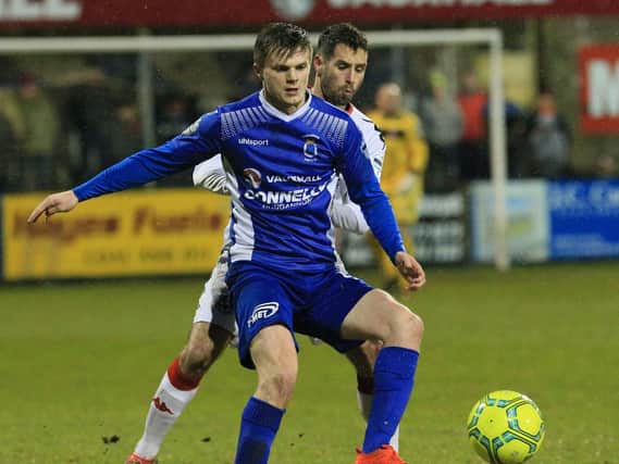Dungannon Swifts winger Paul McElroy.