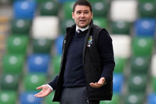 Linfield boss David Healy. Pic by Pacemaker.