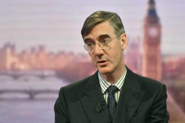 Tory MP and leading Brexiteer Jacob Rees-Mogg 
Photo: Jeff Overs/BBC/PA Wire
