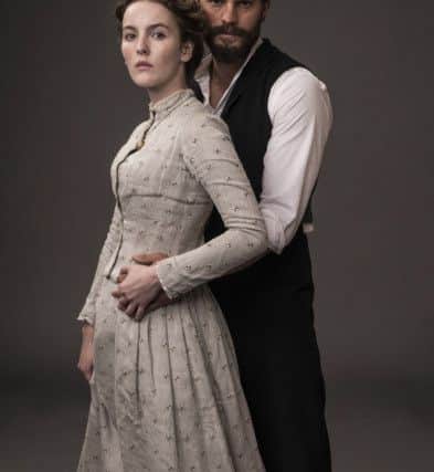Jamie Dornan as Liam Ward and Ann Skelly in the role of Beth Winters in Death And Nightingales. Pic by Helen Sloan