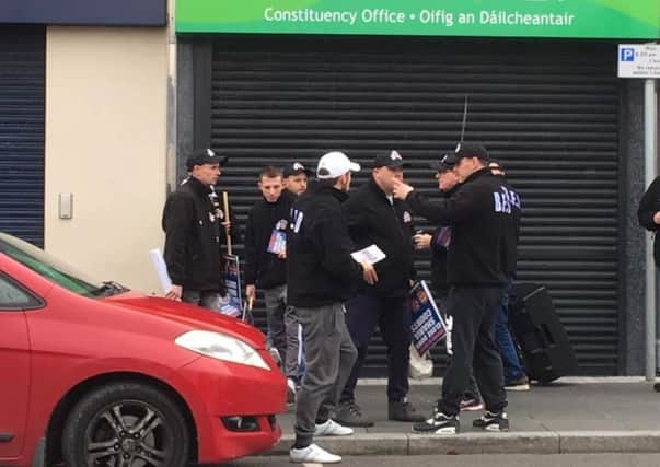 Britain First were in Lurgan at the weekend