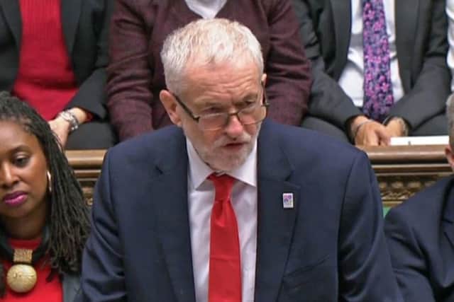 Labour party leader Jeremy Corbyn speaks during Prime Minister's Questions in the House of Commons. Photo: PA Wire