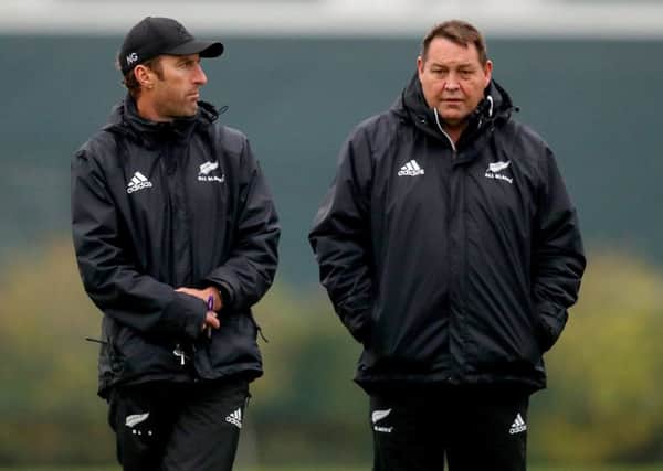New Zealand 
Strength & Conditioning Coach Nic Gill and Head Coach Steve Hansen