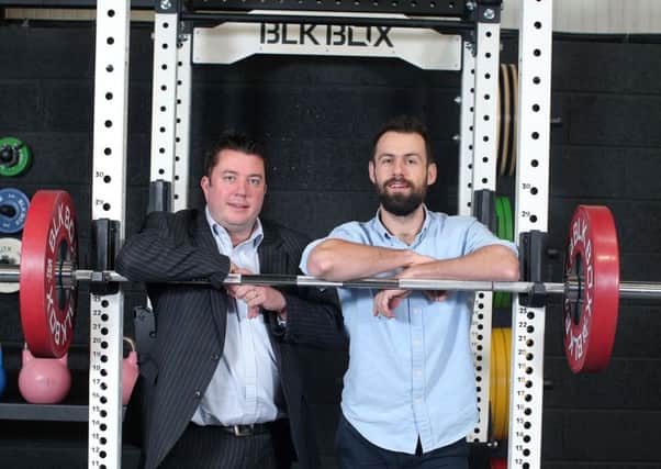 James Eyre, commercial director at Titanic Quarter and Gregory Bradley, managing director at BLK BOX