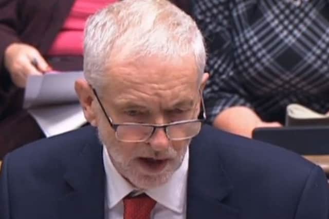 Jeremy Corbyn challenges Theresa May on her Brexit deal during Prime Ministers Questions yesterday