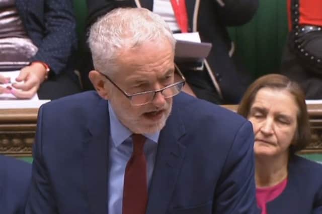 Labour leader Jeremy Corbyn speaking in the House of Commons in London about Brexit. Photo: PA Wire