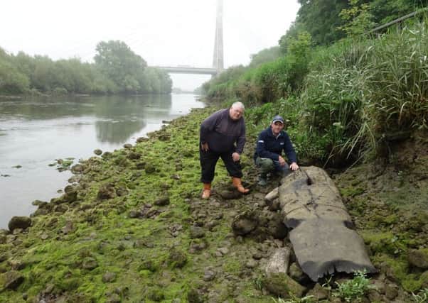 The 5,000-year-old logboat was found by fishermen on the River Boyne