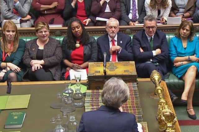 Theresa May facing the opposition in the Commons. But when it comes to the Brexit deal, it is not only Labour she has to worry about, but her own MPs