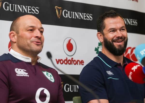 Rory Best and Defence Coach Andy Farrell