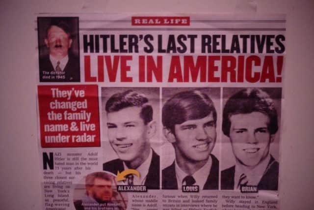 American tabloid newspaper's story of the Nazi Fuhrer's last relatives