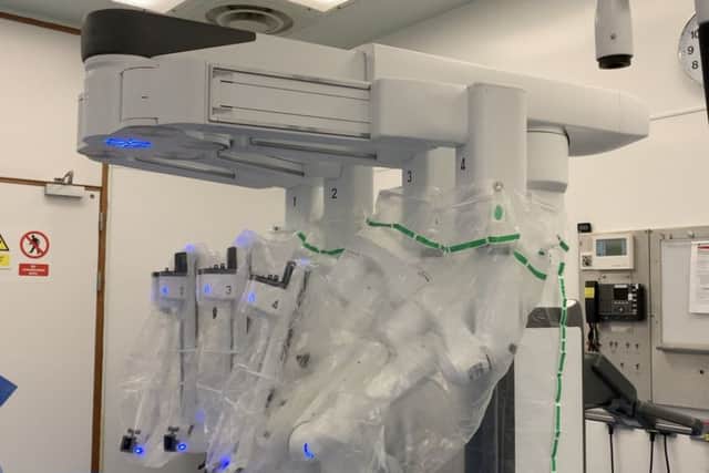 The Â£2million Da Vinci Robot will perform surgery on up to 100 urology patients a year.