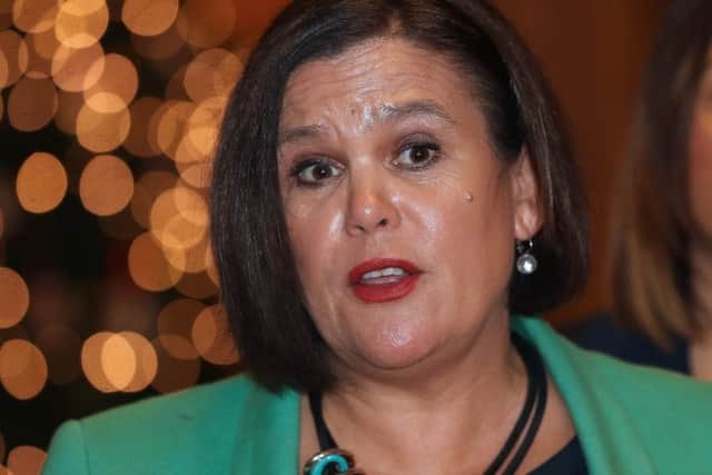 Sinn Fein leader Mary Lou McDonald's personal approval rating fell by four points to 44%
