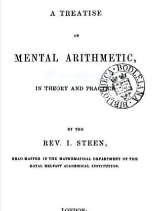 Frontispiece of the Reverend Steen's book