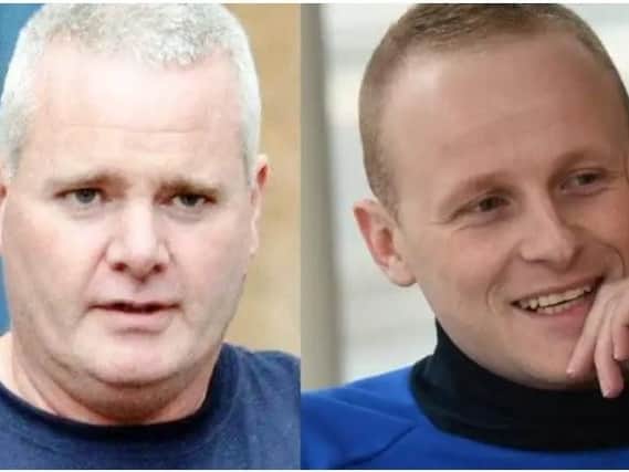 Londonderry republican, Tony Taylor (left) and self-proclaimed unionist activist, Jamie Bryson.