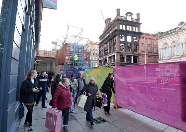 Press Eye - Belfast - Northern Ireland - 3rd December 2018

A walk way opens in Belfast City Centre connecting the roads around Primark which gutted by a fire in August.  Shops in the area, which have been closed since August, were also able to reopen. 

Picture by Jonathan Porter/PressEye