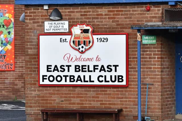 East Belfast FC. 
Pic: Colm Lenaghan/ Pacemaker