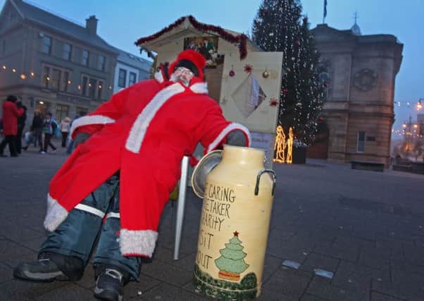 Caring Care taker David Boyle from Coleraine has raised just over Â£560,000 by sitting outside Coleraine Town Hall where he was the Care Taker. This is his 20th Anniversary and he hopes to break the Â£600,000 bracket, this year. Picture by Kevin McAuley