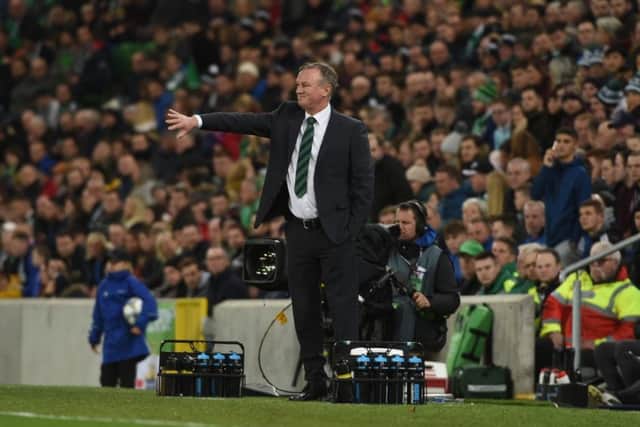 Northern Ireland manager Michael O'Neill. Credit Â©INPHO/Presseye/Andrew Paton