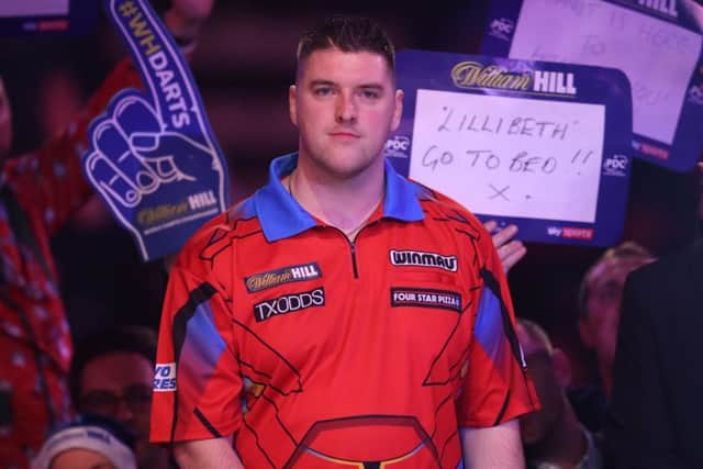 Daryl Gurney during day six of the William Hill World Darts Championships at Alexandra Palace, London. PRESS ASSOCIATION Photo. Picture date: Tuesday December 18, 2018. Photo credit should read: Adam Davy/PA Wire