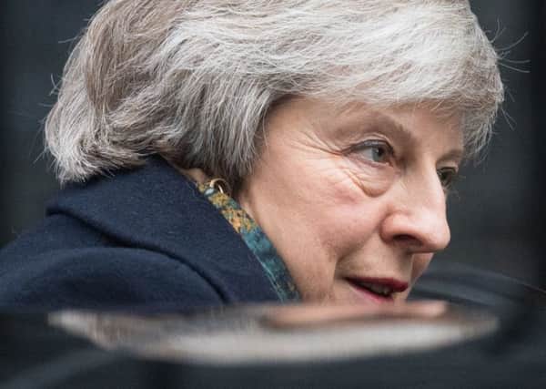 Prime Minister Theresa May, who is to urge leaders from the devolved administrations to "pull together" to back her Brexit deal in a Downing Street meeting on Wednesday. Photo credit: Dominic Lipinski/PA Wire