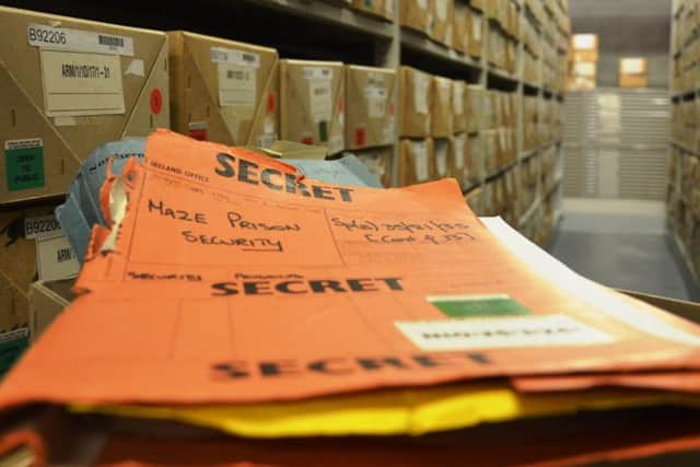 The declassified Belfast files can be viewed at PRONI in Titanic Quarter